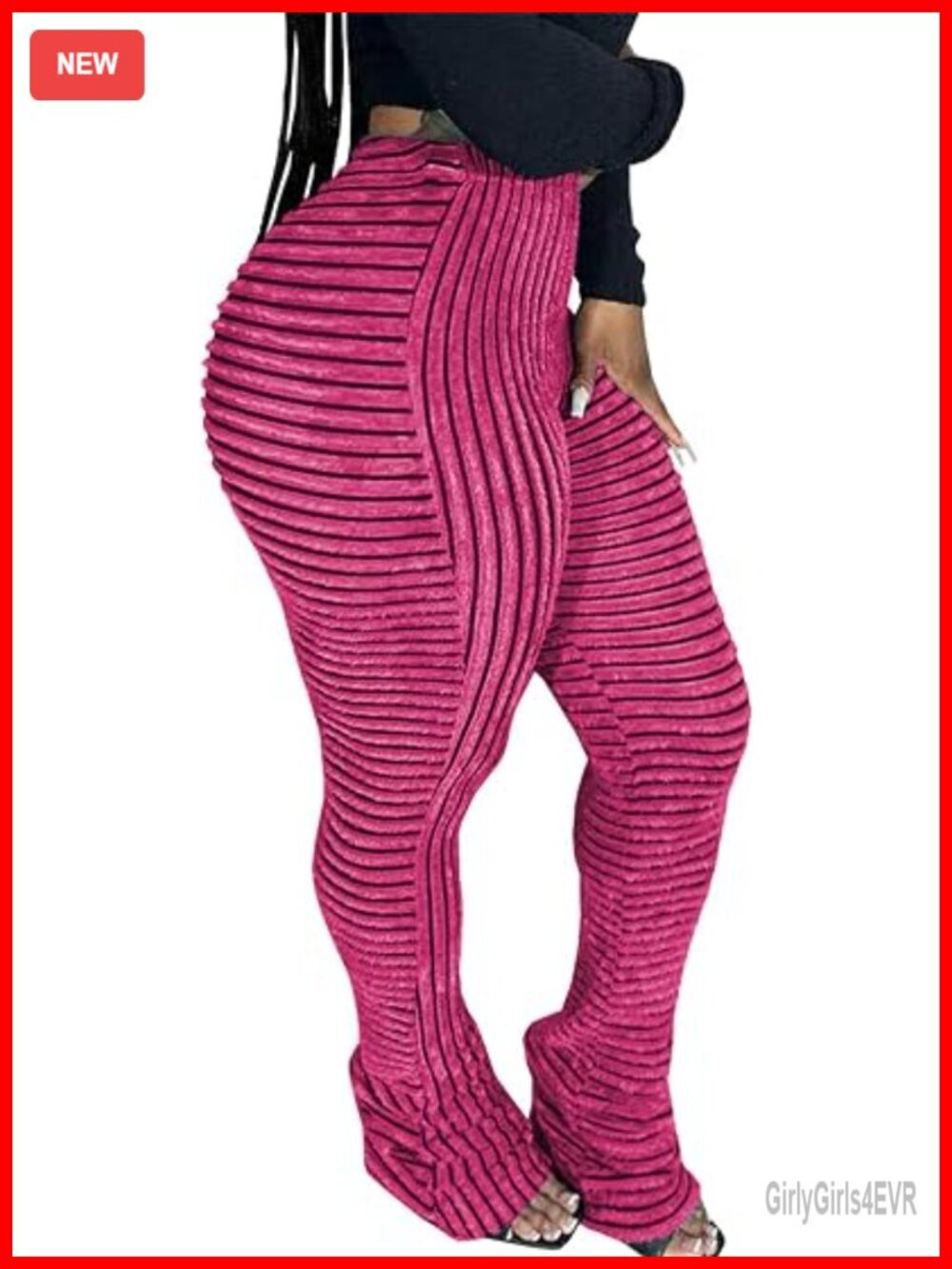 High Waisted Flare Sweatpants Stacked Butt Lifting Lounge Leggings